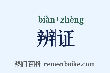 辨证是什么意思的图片